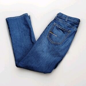 Ariat Rebar M5 Straight Leg Jeans Mens 38x34 Blue Denim Western Work Wear Pants